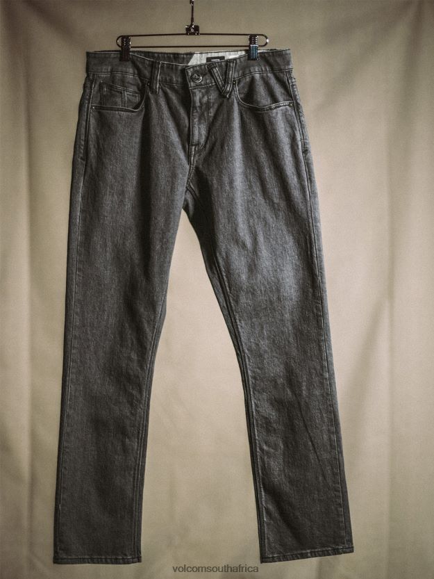 Z0ZR08354 Easy Enzyme Grey Men Vorta Denim Pants Volcom Clothing - Image 15