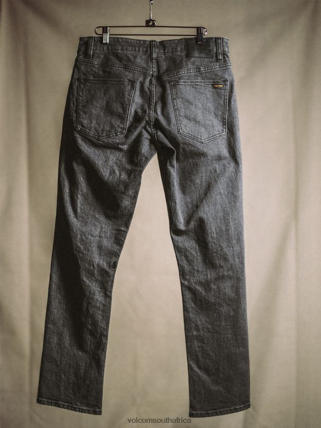 Z0ZR08354 Easy Enzyme Grey Men Vorta Denim Pants Volcom Clothing - Image 5