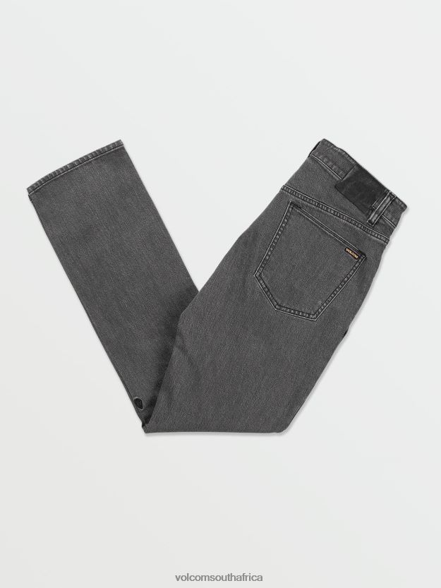 Z0ZR08354 Easy Enzyme Grey Men Vorta Denim Pants Volcom Clothing - Image 8