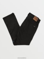 Z0ZR08355 Black on Black Men Solver Denim Pants Volcom Clothing - Image 2
