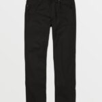 Z0ZR08355 Black on Black Men Solver Denim Pants Volcom Clothing