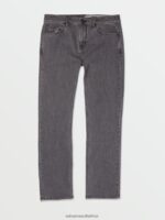 Z0ZR08356 Easy Enzyme Grey Men Solver Denim Pants Volcom Clothing
