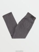 Z0ZR08356 Easy Enzyme Grey Men Solver Denim Pants Volcom Clothing - Image 3