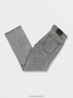 Z0ZR08357 True Vintage Black Men Solver Modern Fit Jeans Volcom Clothing - Image 2