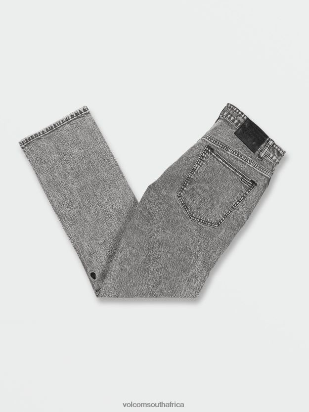 Z0ZR08357 True Vintage Black Men Solver Modern Fit Jeans Volcom Clothing - Image 2