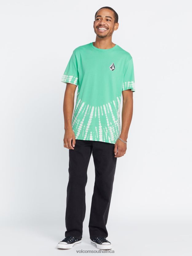 Z0ZR0835 Mediterranean Men Iconic Stone Dye Short Sleeve Tee Volcom Clothing - Image 4
