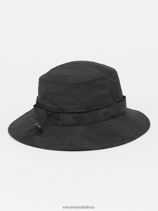 Z0ZR08361 Black Men Surf Vitals Balaram Stack Boonie Hat Volcom Accessories - Image 3