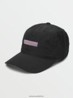 Z0ZR08364 Black Men Trail Mix Adjustable Hat Volcom Accessories