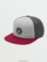Z0ZR08365 Oxblood Men Quarter Twill Hat Volcom Accessories