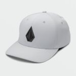 Z0ZR08368 Tower Grey Men Stone Tech Flexfit Delta Hat Volcom Accessories