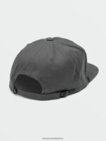 Z0ZR08375 Rinsed Black Men Stone Drafting Hat Volcom Accessories - Image 2