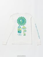 Z0ZR0837 Off White Men Farm to Yarn Molchat Long Sleeve Tee Volcom Clothing - Image 2
