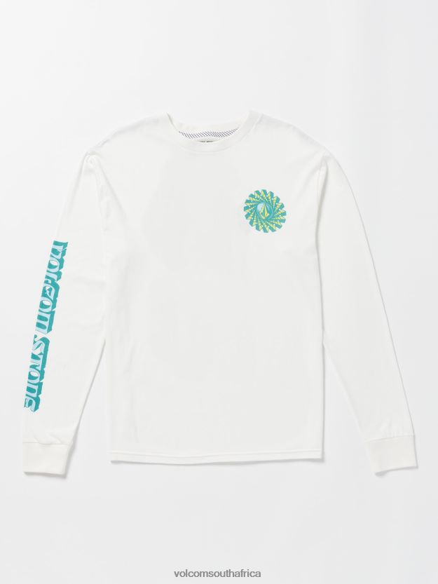 Z0ZR0837 Off White Men Farm to Yarn Molchat Long Sleeve Tee Volcom Clothing - Image 1