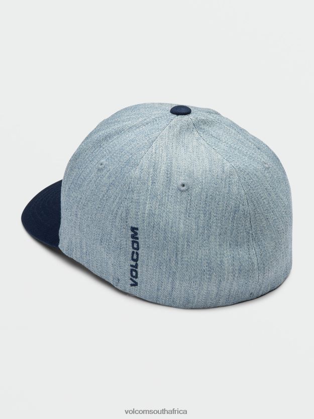 Z0ZR08380 Navy Men Full Stone Heather Flexfit Hat Volcom Accessories - Image 2
