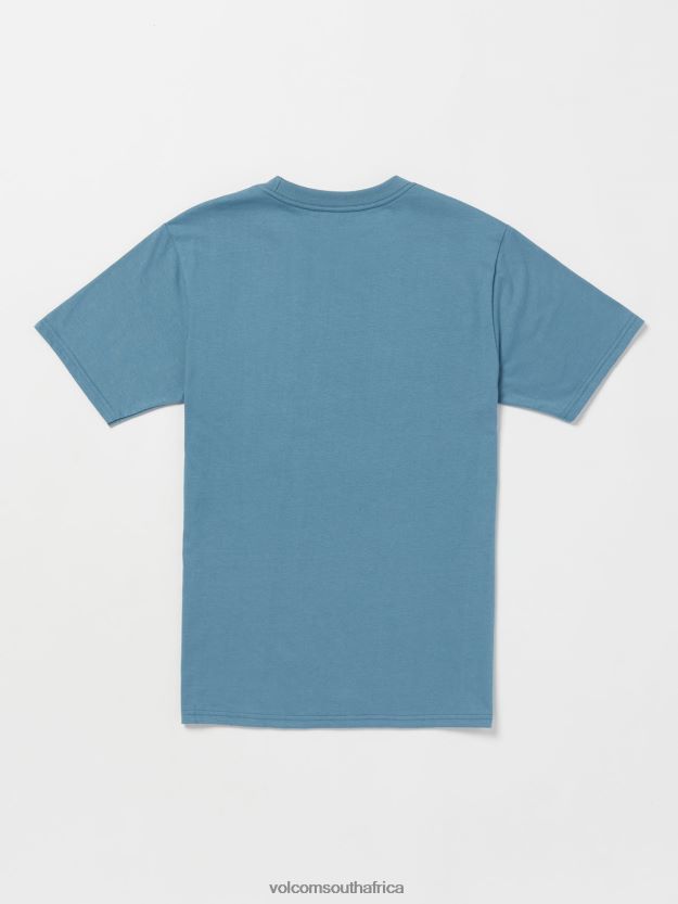 Z0ZR0838 Indigo Ridge Men Neweuro Short Sleeve Tee Volcom Clothing - Image 2