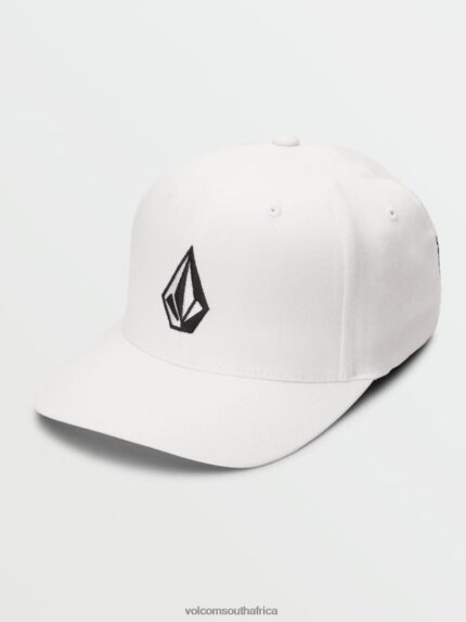 Z0ZR08391 White Men Full Stone Flexfit Hat Volcom Accessories