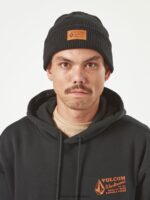 Z0ZR08394 Black Men Workwear Beanie Volcom Accessories - Image 6