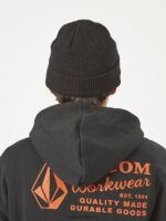 Z0ZR08394 Black Men Workwear Beanie Volcom Accessories - Image 8