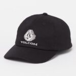 Z0ZR08396 Black Men Ray Stone Adjustable Hat Volcom Accessories