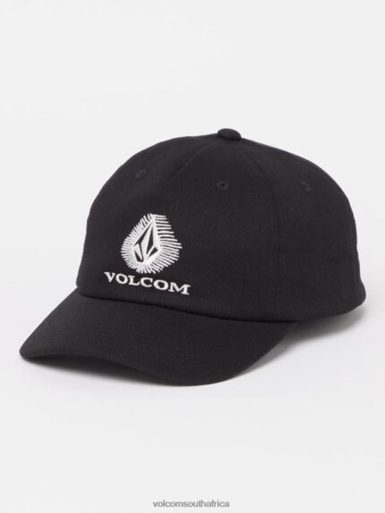 Z0ZR08396 Black Men Ray Stone Adjustable Hat Volcom Accessories