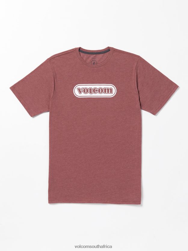 z0zr0839_oxblood_heather_men_ninetyfive_short_sleeve_tee_volcom_clothing.jpg Z0ZR0839 Oxblood Heather Men Ninetyfive Short Sleeve Tee Volcom Clothing - Image 1