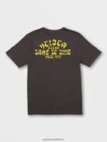 Z0ZR083 Vintage Blue Men Venice Short Sleeve Tee Volcom Clothing - Image 3