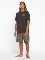 Z0ZR083 Vintage Blue Men Venice Short Sleeve Tee Volcom Clothing - Image 6