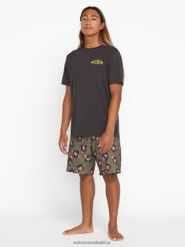 Z0ZR083 Vintage Blue Men Venice Short Sleeve Tee Volcom Clothing - Image 6