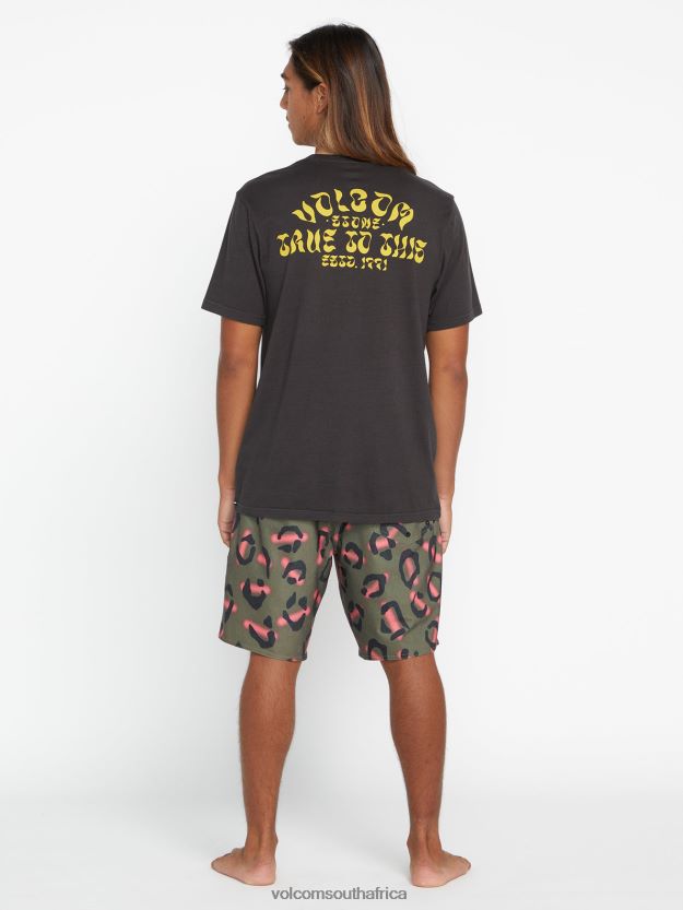 Z0ZR083 Vintage Blue Men Venice Short Sleeve Tee Volcom Clothing - Image 8