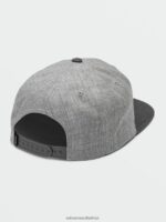 Z0ZR08402 Heather Black Men Quarter Twill Hat Volcom Accessories - Image 2