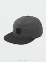 Z0ZR08406 New Black Men Stone Trip Adjustable Hat Volcom Accessories