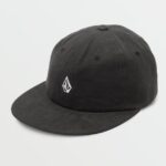 Z0ZR08407 Black Men Full Stone Dad Hat Volcom Accessories