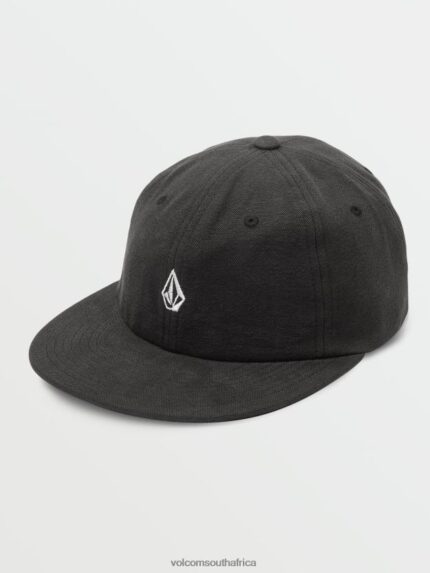 Z0ZR08407 Black Men Full Stone Dad Hat Volcom Accessories