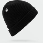 Z0ZR08409 Black Men Full Stone Beanie Volcom Accessories