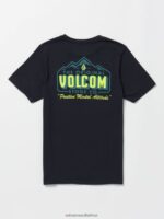 Z0ZR0840 Black Men Altistone Tech Short Sleeve Tee Volcom Clothing - Image 2
