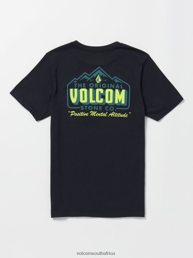 Z0ZR0840 Black Men Altistone Tech Short Sleeve Tee Volcom Clothing - Image 3