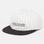 Z0ZR08411 Black Stripe Men Strike Stone Adjustable Hat Volcom Accessories