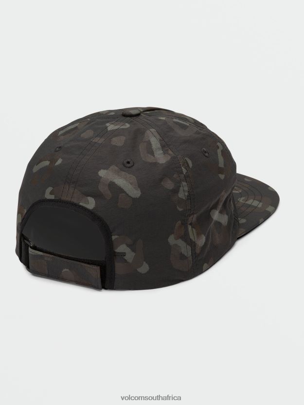 Z0ZR08412 Rinsed Black Men Stone Trip Adjustable Hat Volcom Accessories - Image 3