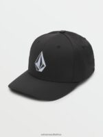 Z0ZR08414 Black Men Stone Tech Delta Hat Volcom Accessories - Image 4