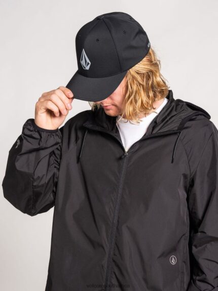 Z0ZR08414 Black Men Stone Tech Delta Hat Volcom Accessories