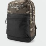 Z0ZR08417 Rinsed Black Men School Backpack Volcom Accessories