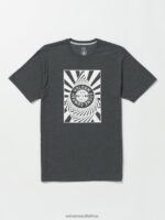 Z0ZR0841 Dark Black Heather Men Vexer Short Sleeve Tee Volcom Clothing