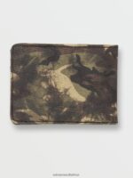 Z0ZR08431 Covert Green Men Post Bifold Wallet Volcom Accessories - Image 3