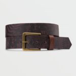 Z0ZR08433 Brown Men Darien Belt Volcom Accessories