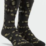 Z0ZR08441 Rinsed Black Men Pistol Socks Volcom Accessories