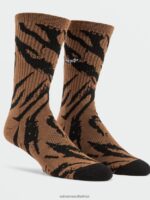 Z0ZR08442 Tobacco Men Pistol Socks Volcom Accessories