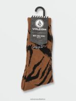Z0ZR08442 Tobacco Men Pistol Socks Volcom Accessories - Image 3