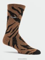 Z0ZR08442 Tobacco Men Pistol Socks Volcom Accessories - Image 4
