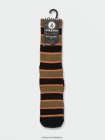 Z0ZR08443 Old Mill Men Stoney Stripes Socks Volcom Accessories - Image 2