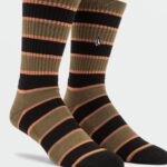 Z0ZR08443 Old Mill Men Stoney Stripes Socks Volcom Accessories